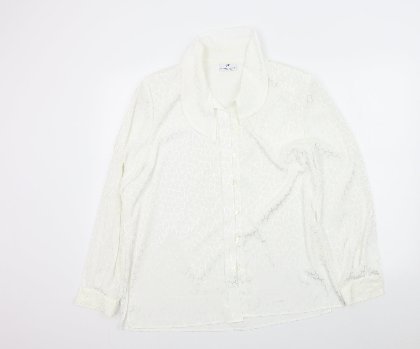 frankenwalder Womens White   Basic Button-Up Size 42