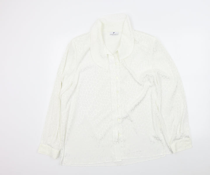 frankenwalder Womens White   Basic Button-Up Size 42