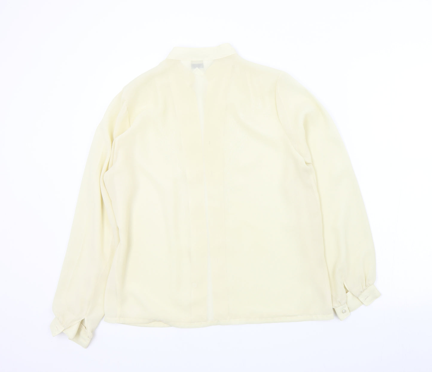 bellino Womens Beige Colourblock  Basic Button-Up Size 12