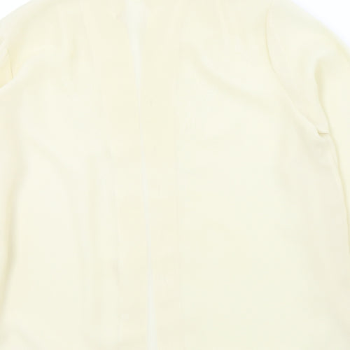 bellino Womens Beige Colourblock  Basic Button-Up Size 12