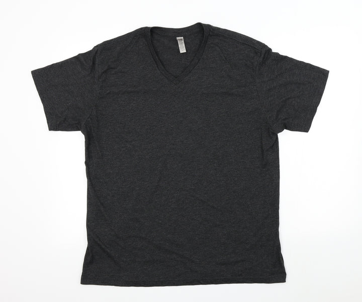 MTL Mens Grey Colourblock   T-Shirt Size XL