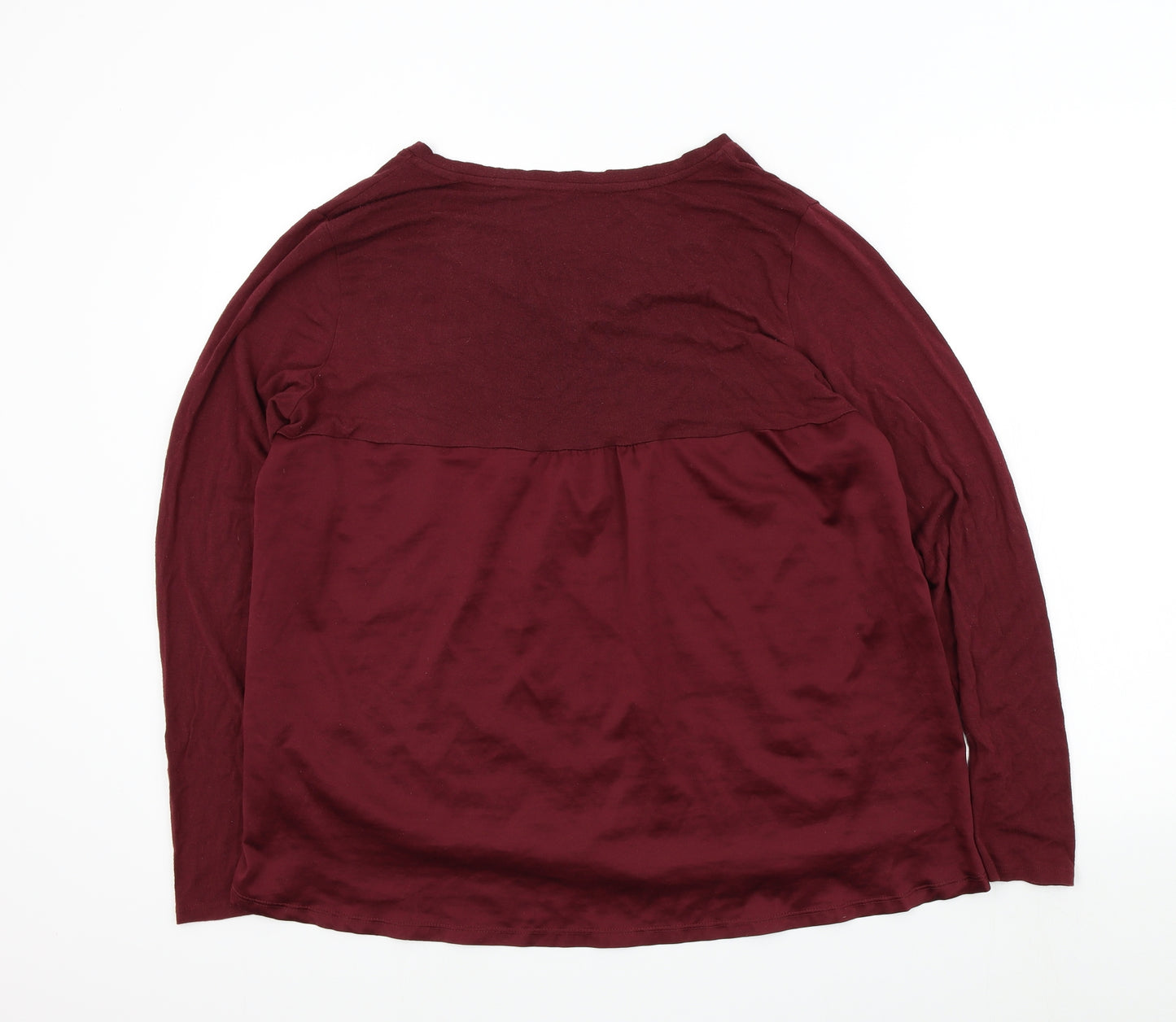 Gilligan & O'Malley Womens Purple   Basic T-Shirt Size 2XL