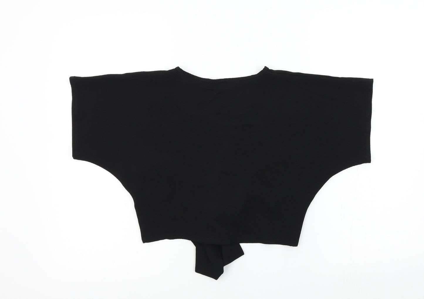 PRETTYLITTLETHING Womens Black   Basic Blouse Size 6