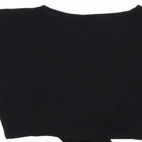 PRETTYLITTLETHING Womens Black   Basic Blouse Size 6