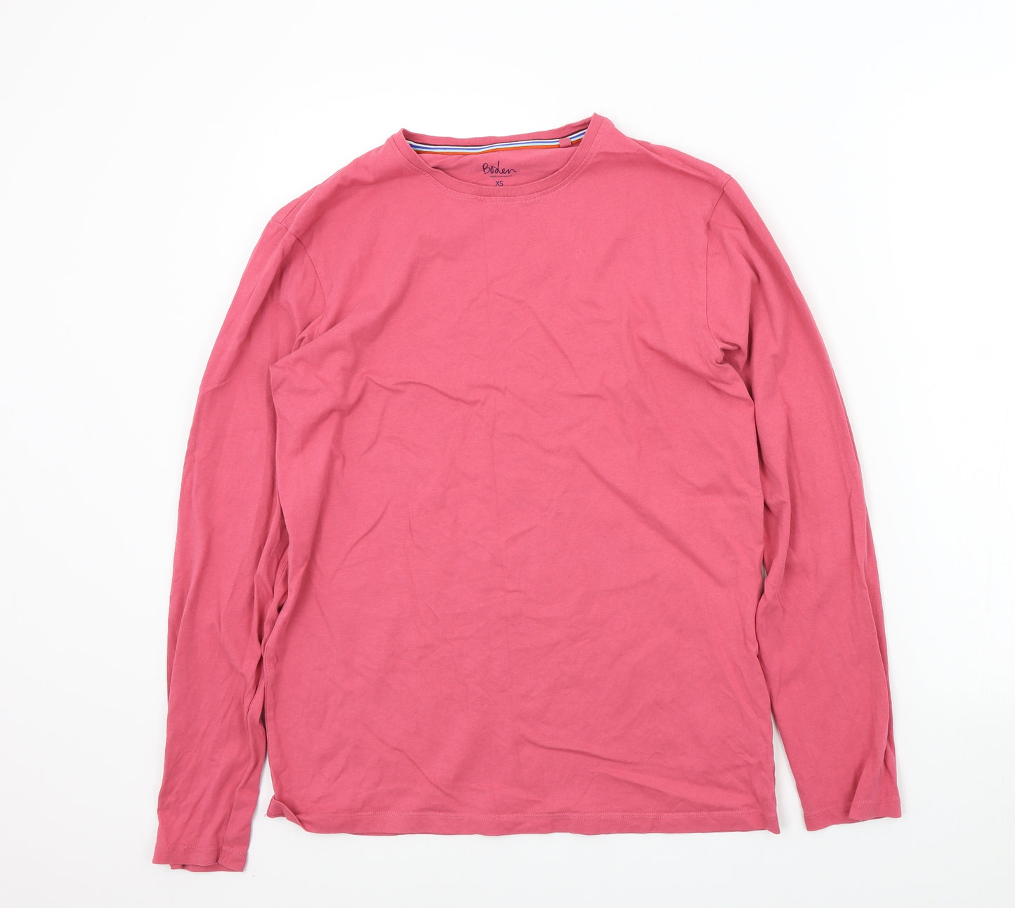 Boden Mens Pink Colourblock   T-Shirt Size XS