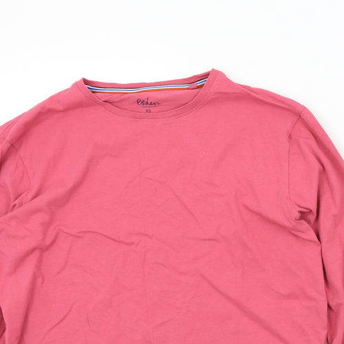 Boden Mens Pink Colourblock   T-Shirt Size XS