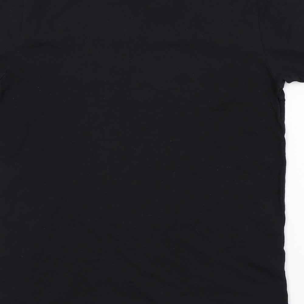 Metissier Mens Black Colourblock   T-Shirt Size XS