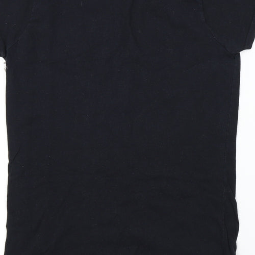 River Island Womens Black Colourblock  Basic T-Shirt Size 12