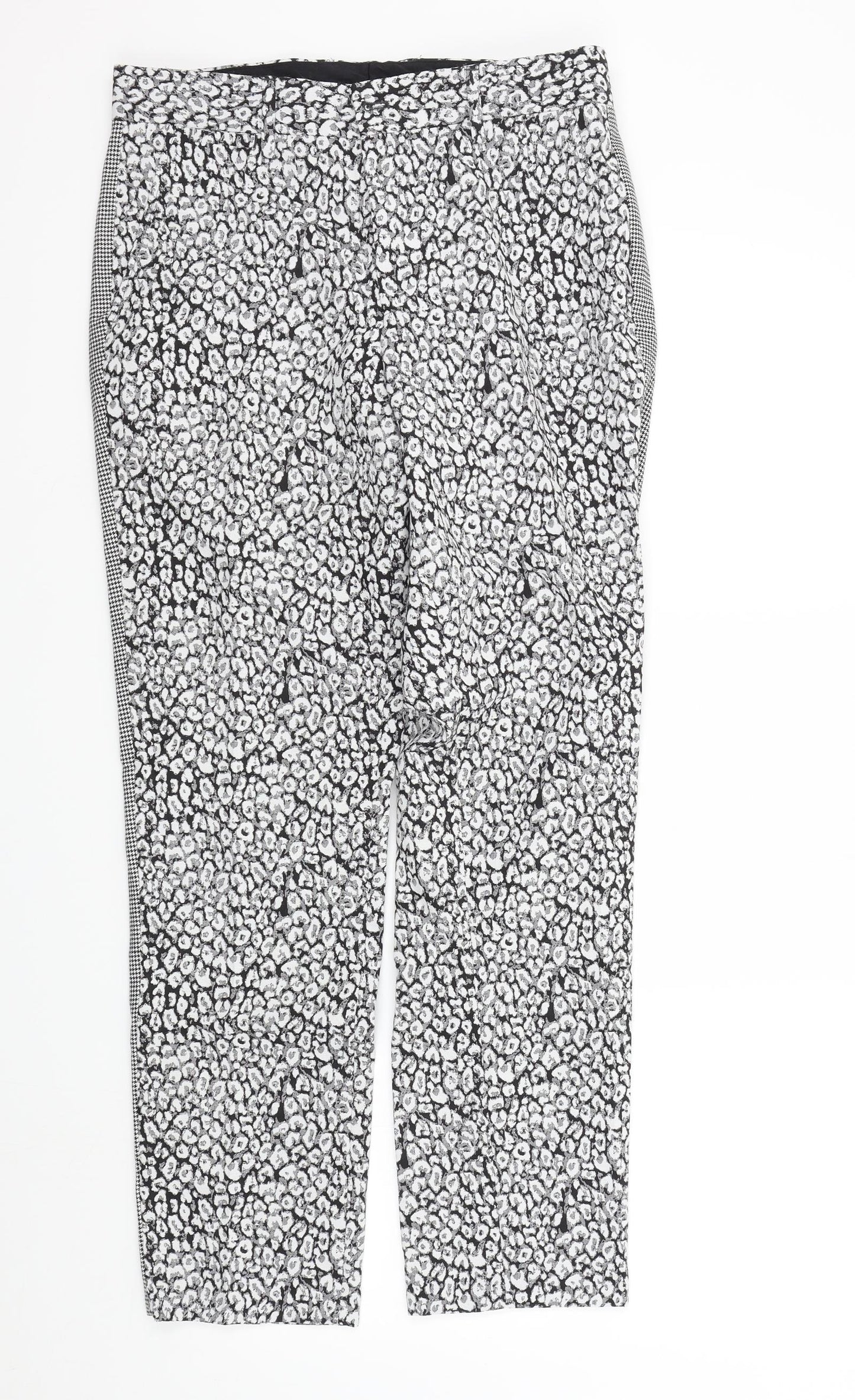 Preworn Womens Grey Geometric  Trousers  Size 30 in L29 in