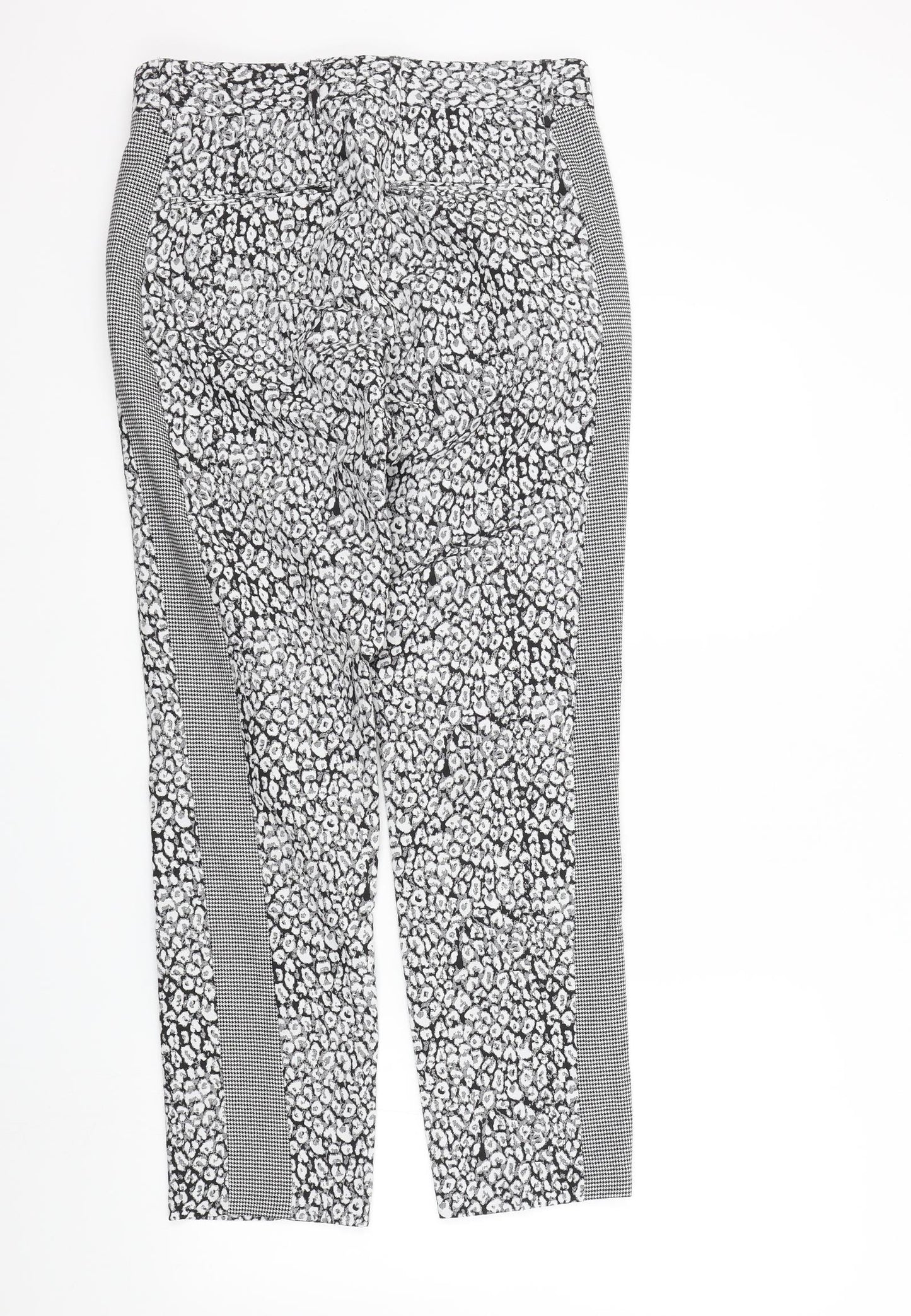Preworn Womens Grey Geometric  Trousers  Size 30 in L29 in
