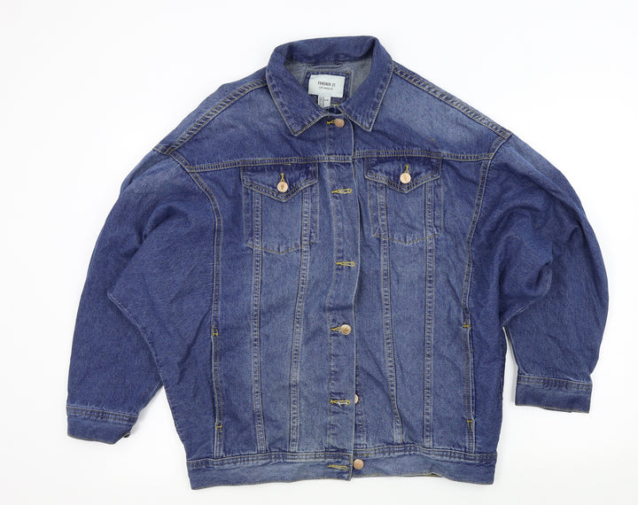 FOREVER 21 Womens Blue Jacket Size M