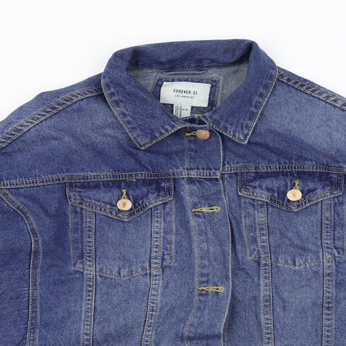 FOREVER 21 Womens Blue   Jacket  Size M