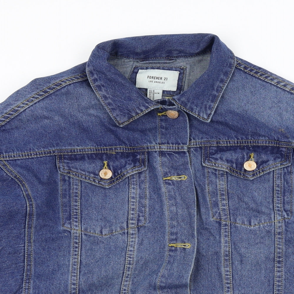 FOREVER 21 Womens Blue   Jacket  Size M