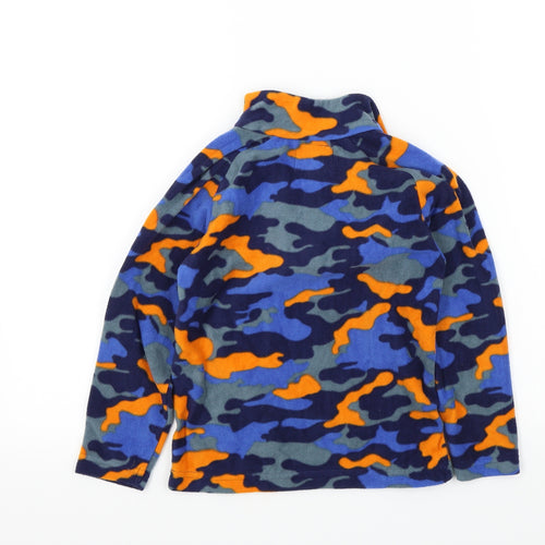 mountaine wearhouse Boys Blue Camouflage  Pullover Jumper Size 5 Years