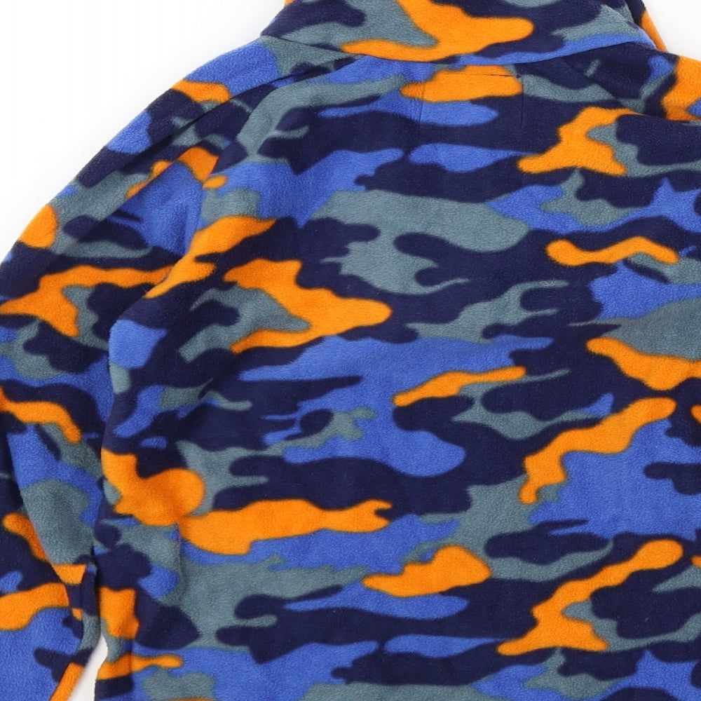 mountaine wearhouse Boys Blue Camouflage  Pullover Jumper Size 5 Years