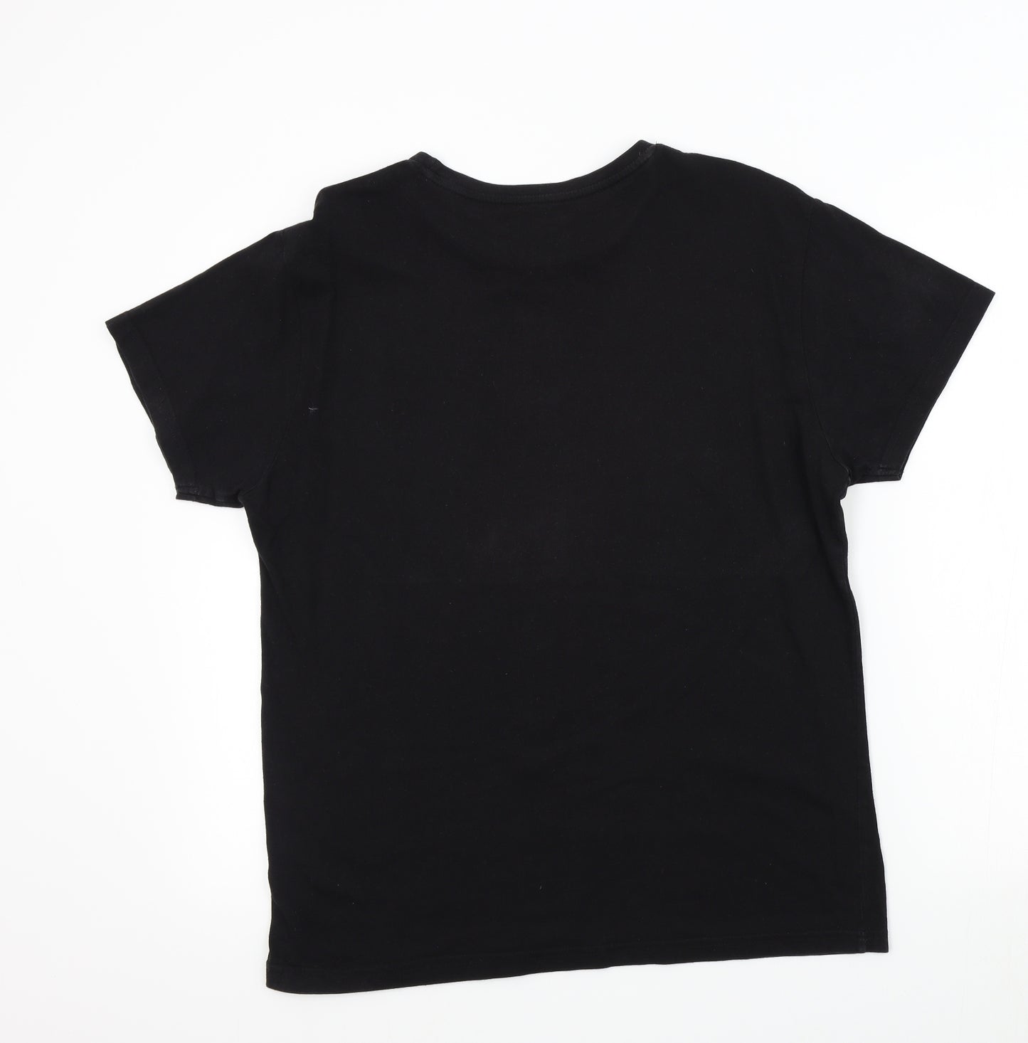 Primark Mens Black Colourblock   T-Shirt Size M