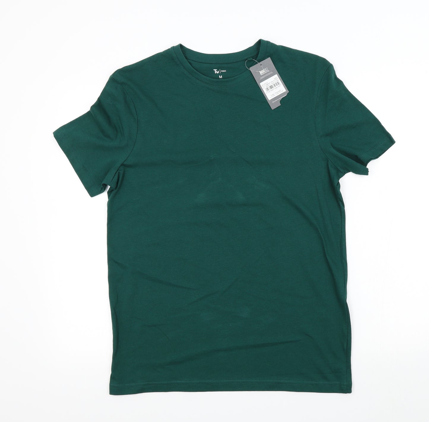 TU Mens Green    T-Shirt Size M