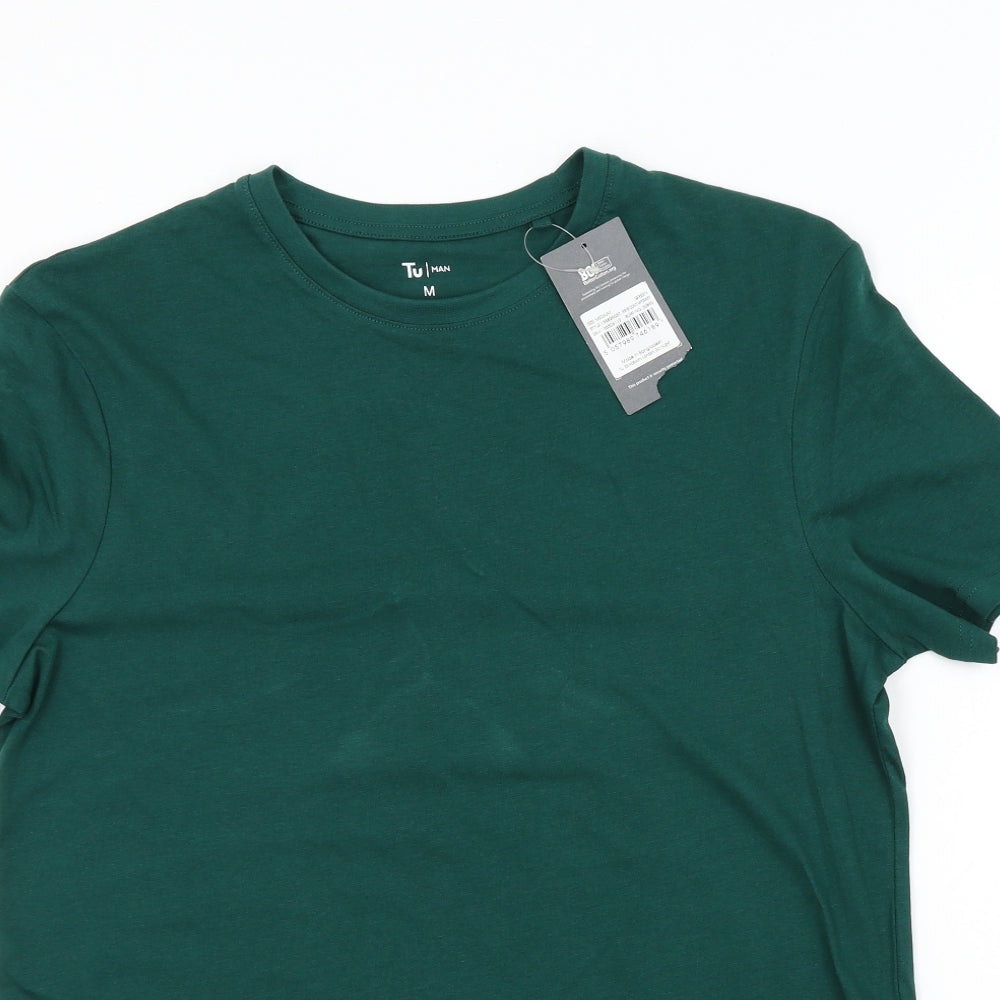 TU Mens Green    T-Shirt Size M