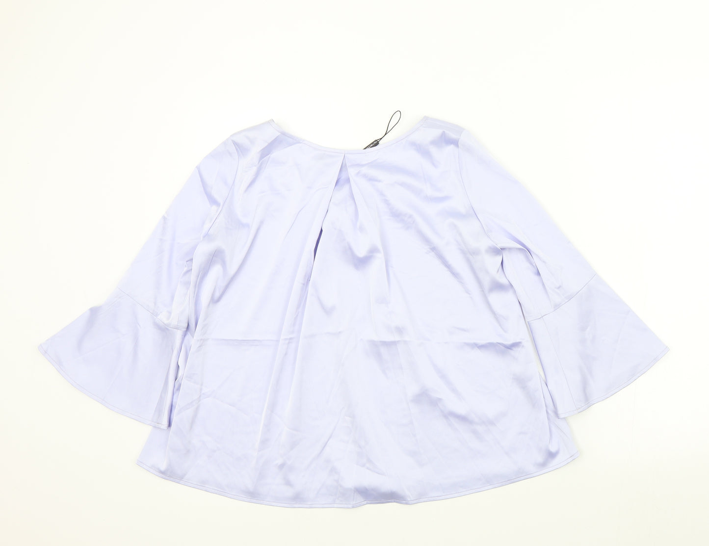 Misstruth Womens Purple Colourblock  Basic Blouse Size 8