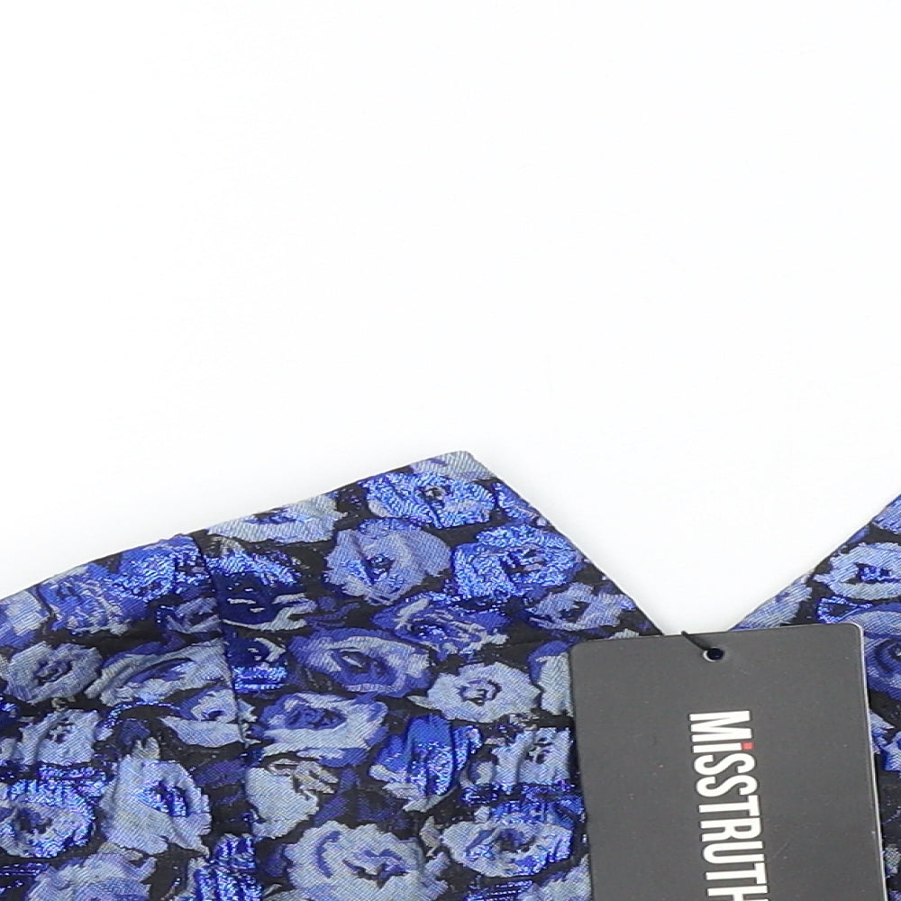 Misstruth Womens Blue Geometric  Basic T-Shirt Size 8