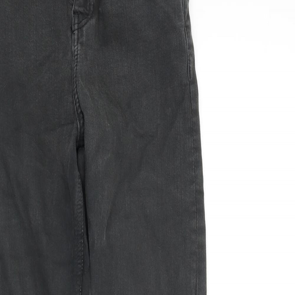 Topshop Womens Grey   Mom Jeans Size 28 in L27 in