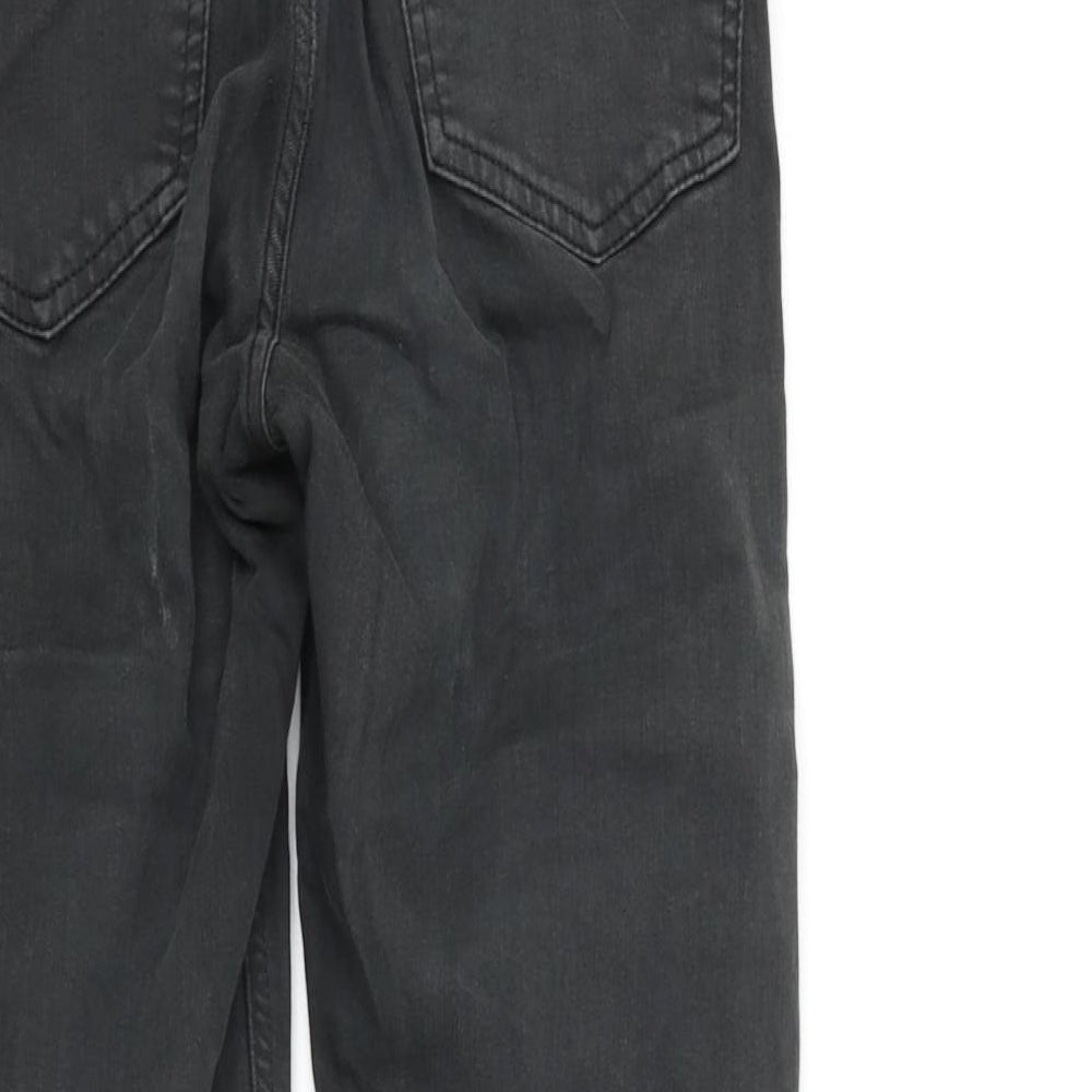 Topshop Womens Grey   Mom Jeans Size 28 in L27 in