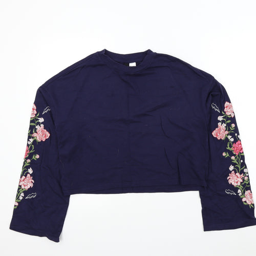H&M Womens Blue   Pullover Jumper Size S