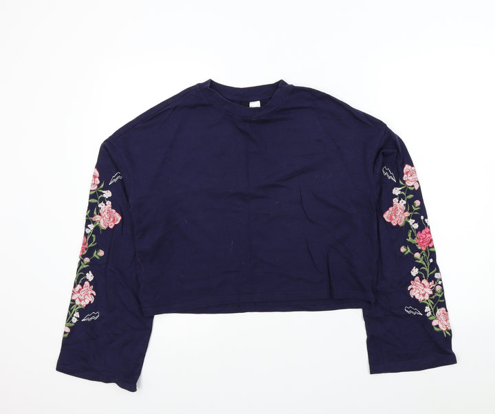 H&M Womens Blue Pullover Jumper Size S
