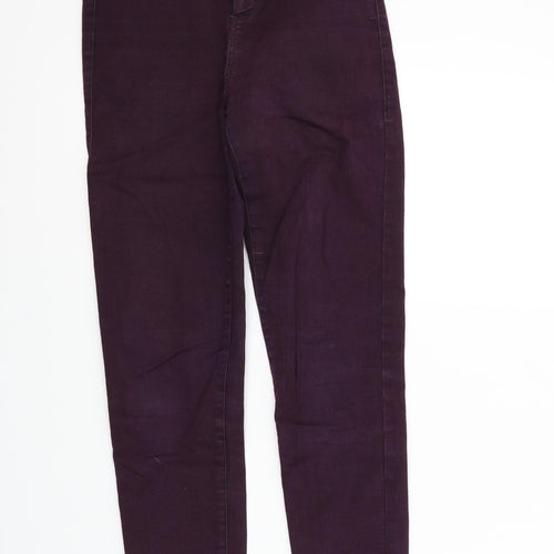 Topshop Womens Purple   Skinny Jeans Size 28 L27 in