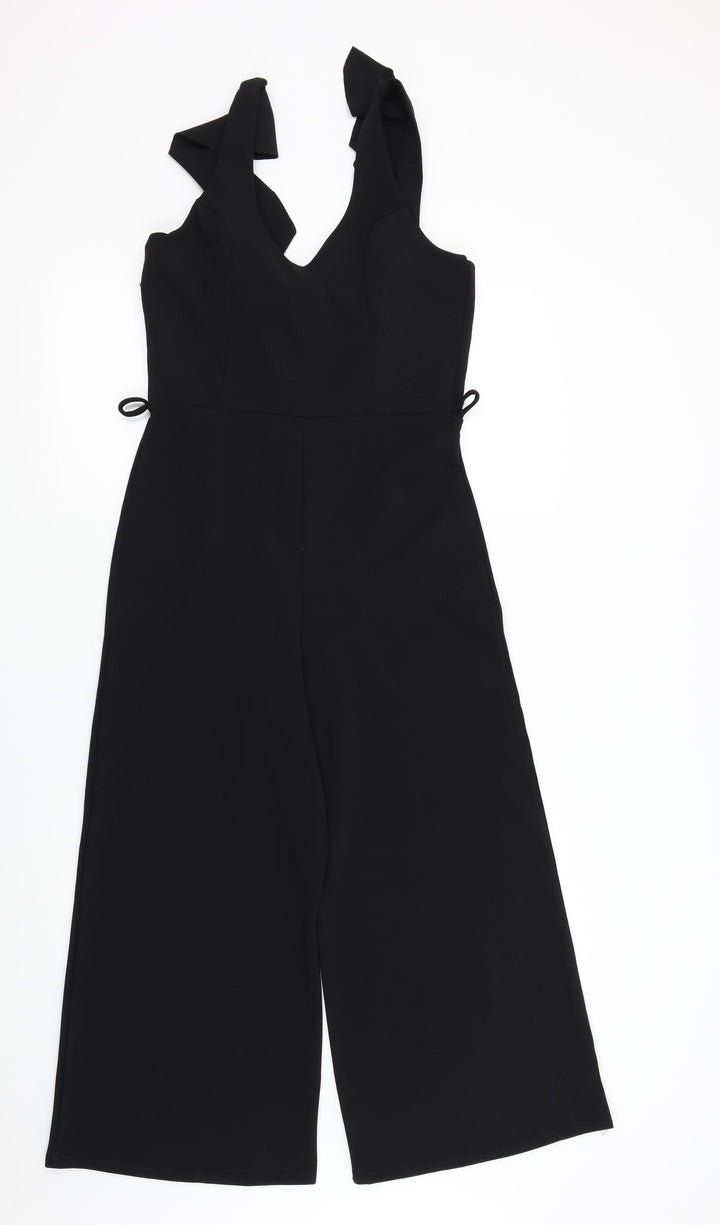 Missguided Womens Black Colourblock Jumpsuit One-Piece Size 8 L22 in