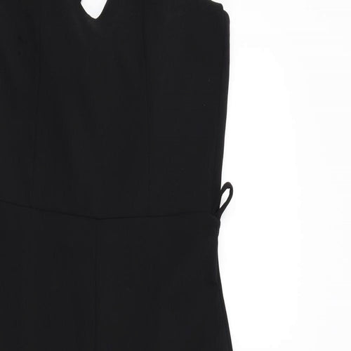 Missguided Womens Black Colourblock  Jumpsuit One-Piece Size 8 L22 in
