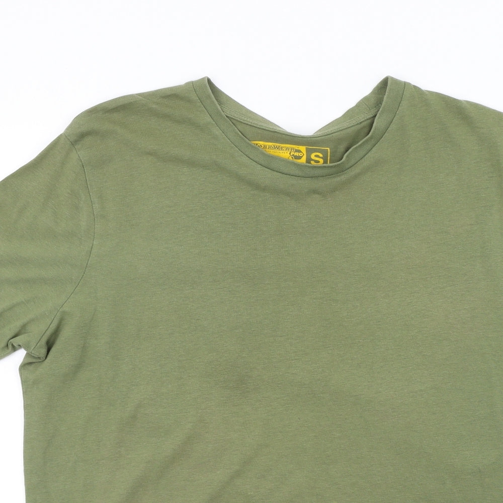Works Wear Mens Green    T-Shirt Size S
