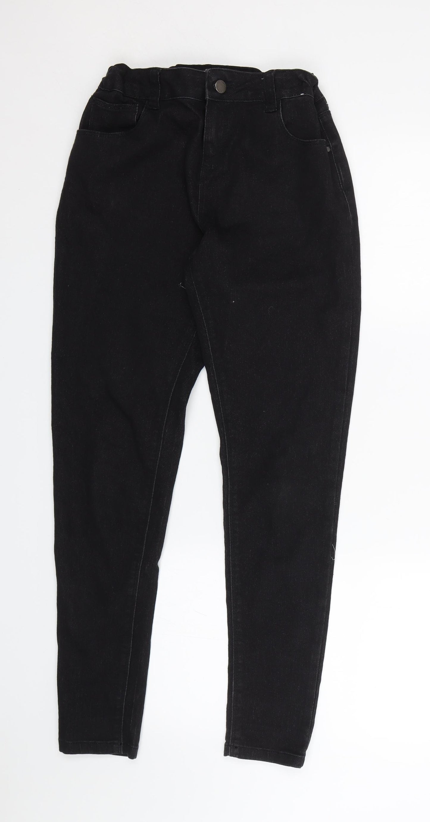 Primark Girls Black  Denim Skinny Jeans Size 13-14 Years