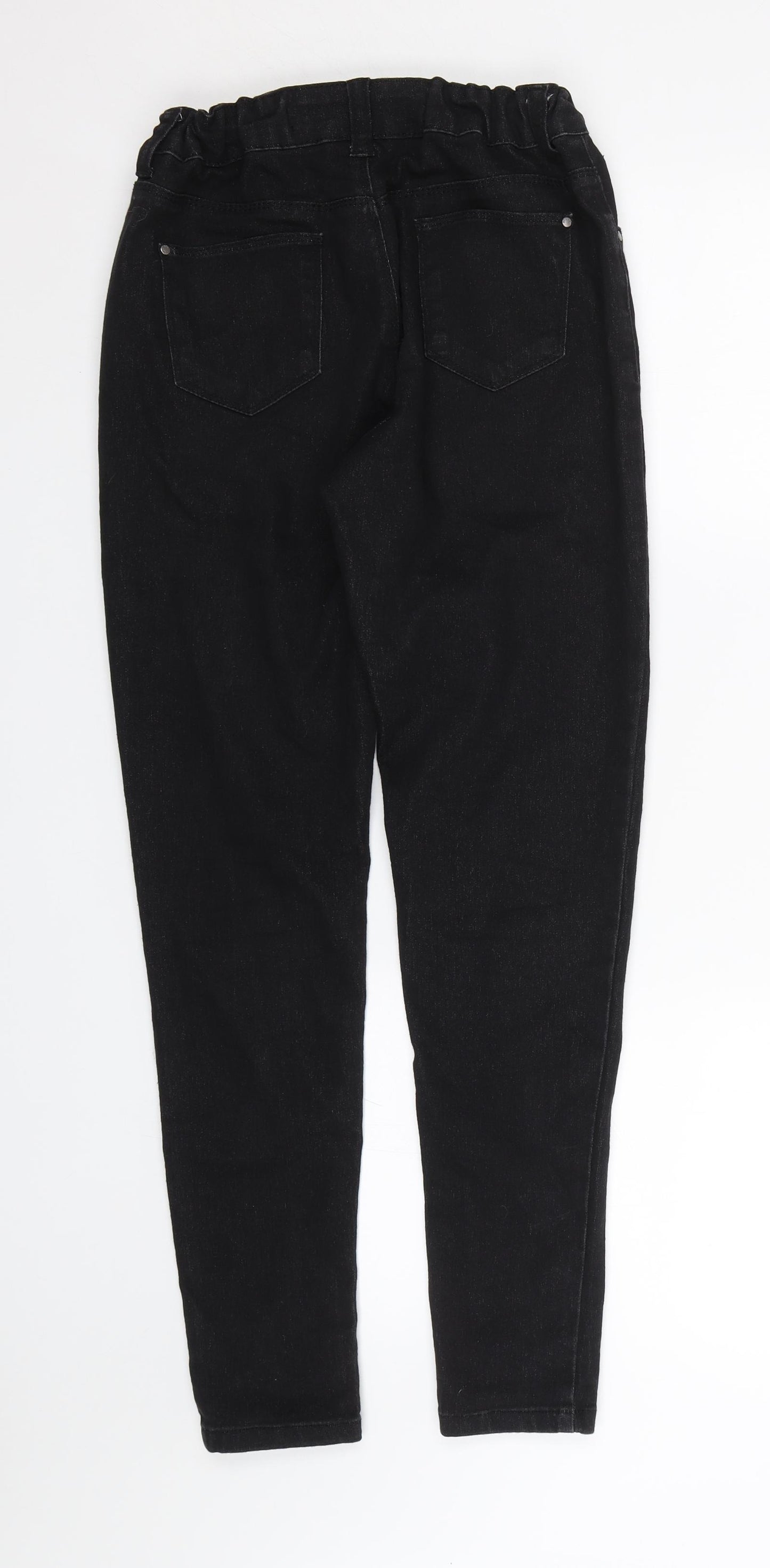 Primark Girls Black  Denim Skinny Jeans Size 13-14 Years