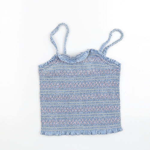 M&S Girls Black   Basic Tank Size 10-11 Years