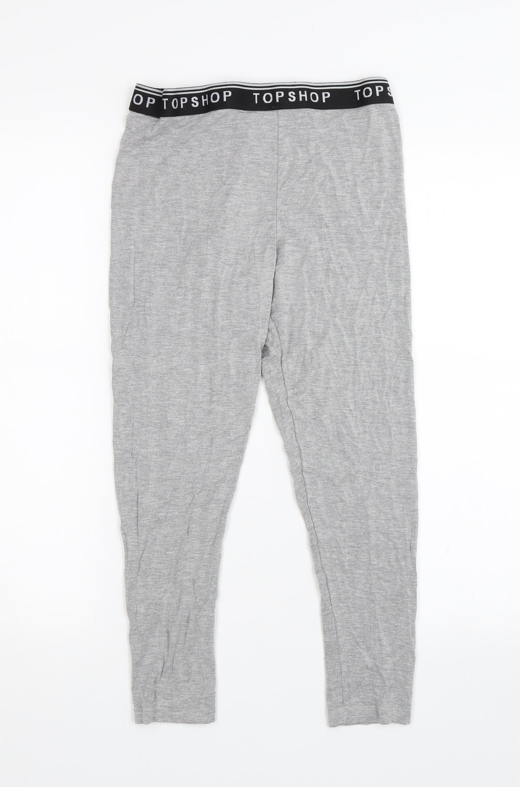 Topshop Womens Grey   Cropped Leggings Size 12