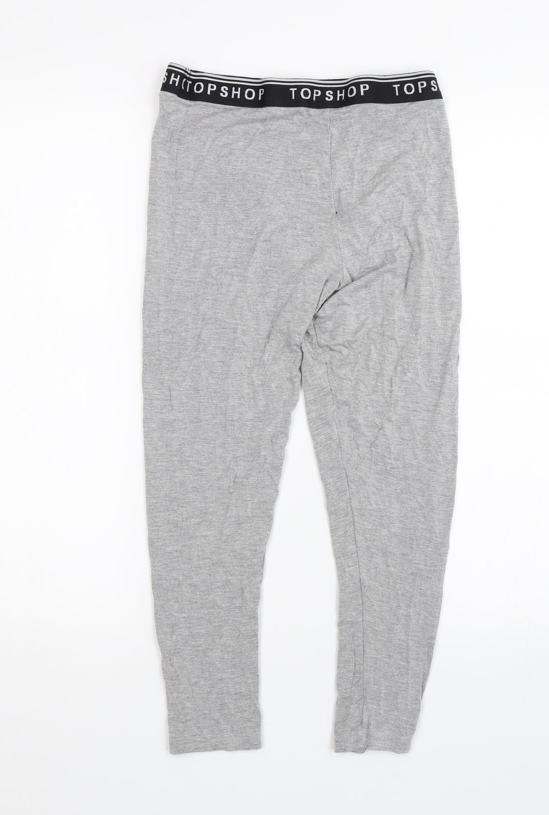 Topshop Womens Grey   Cropped Leggings Size 12