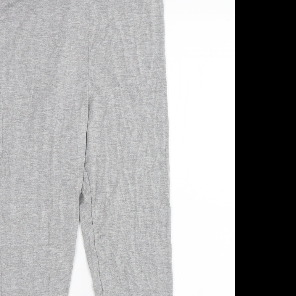 Topshop Womens Grey   Cropped Leggings Size 12
