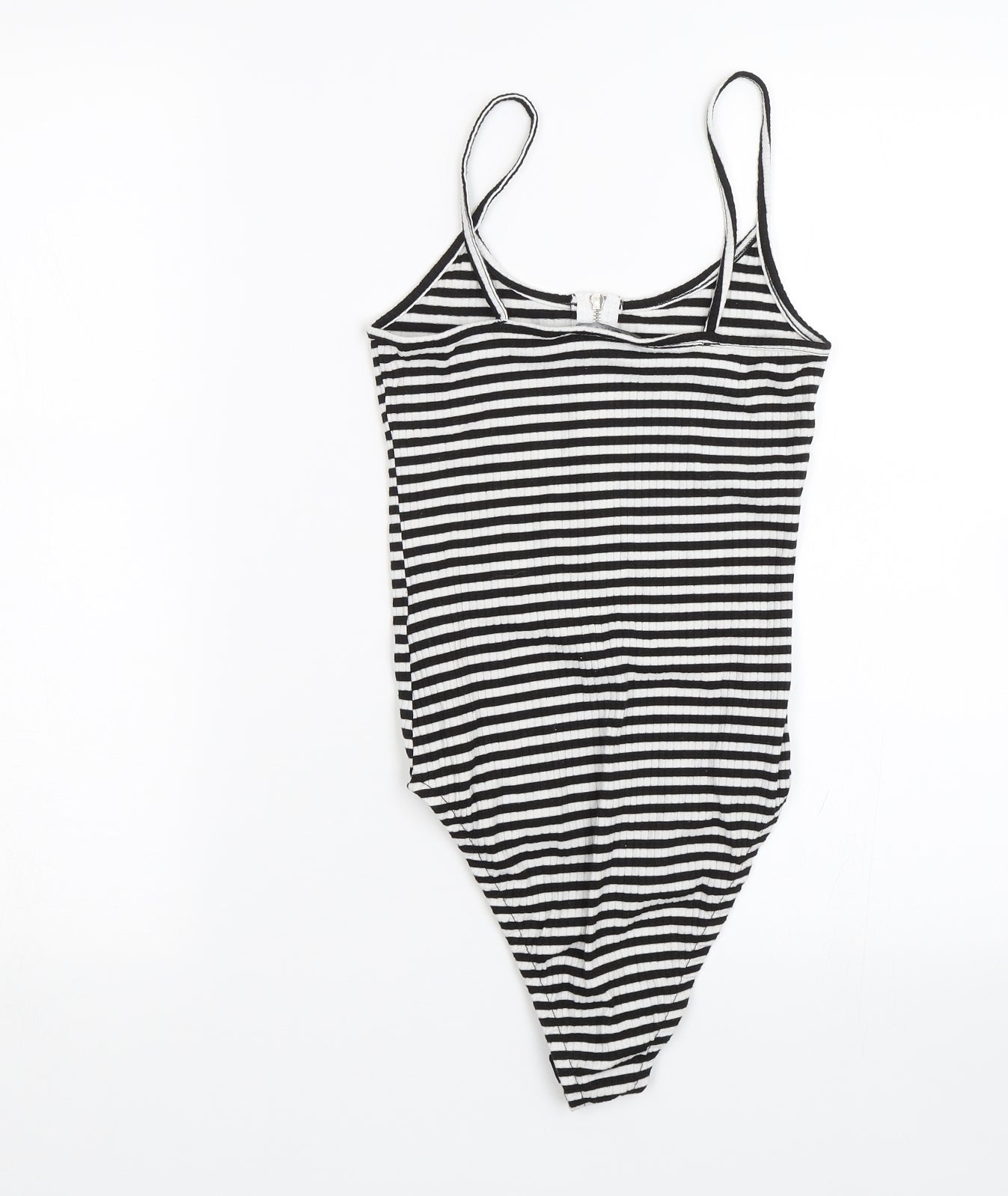 Primark Womens Black Striped  Catsuit One-Piece Size 8