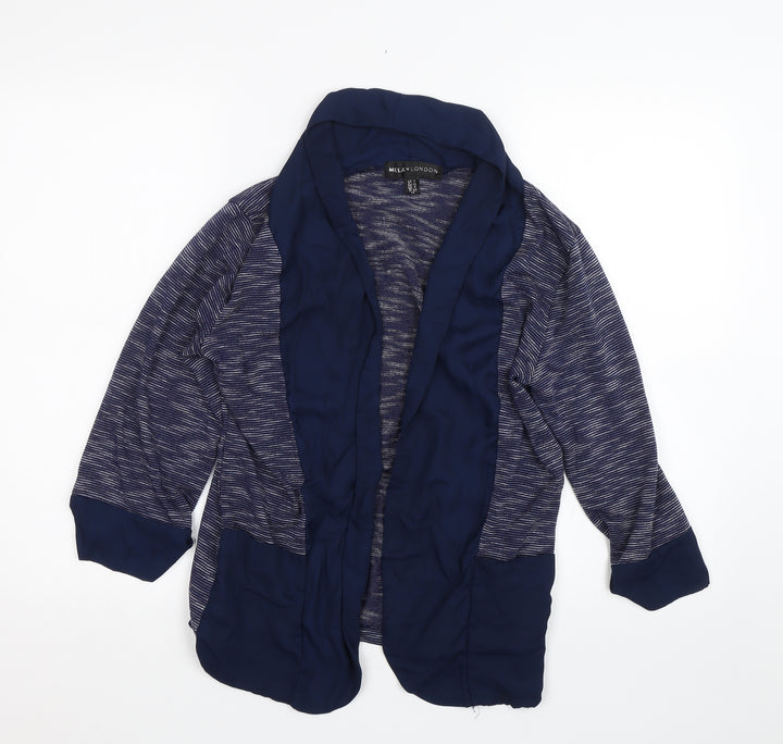 Mela London Womens Blue Cardigan Jumper Size 8