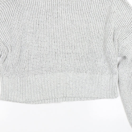 Topshop Womens Grey   Pullover Jumper Size S