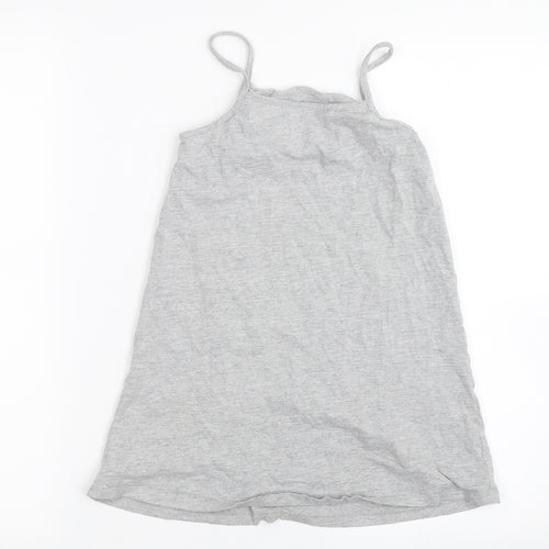 Matalan Girls Grey   Basic Tank Size 7 Years