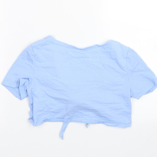 Shien Womens Blue   Cropped T-Shirt Size S
