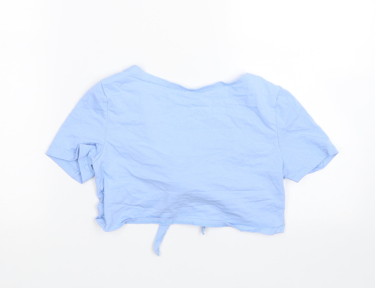 Shien Womens Blue   Cropped T-Shirt Size S