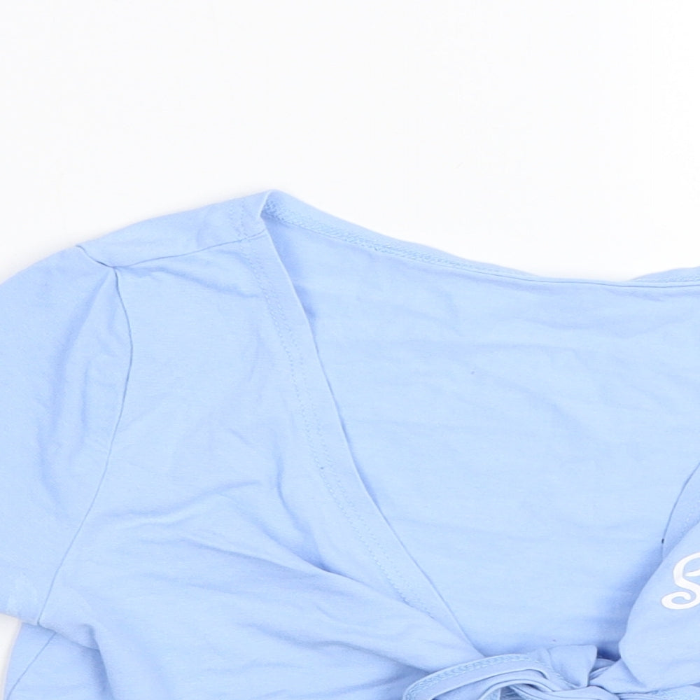 Shien Womens Blue   Cropped T-Shirt Size S