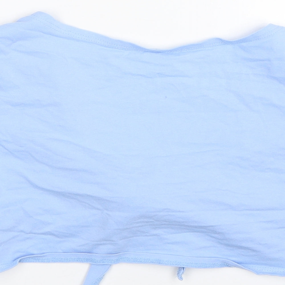Shien Womens Blue   Cropped T-Shirt Size S