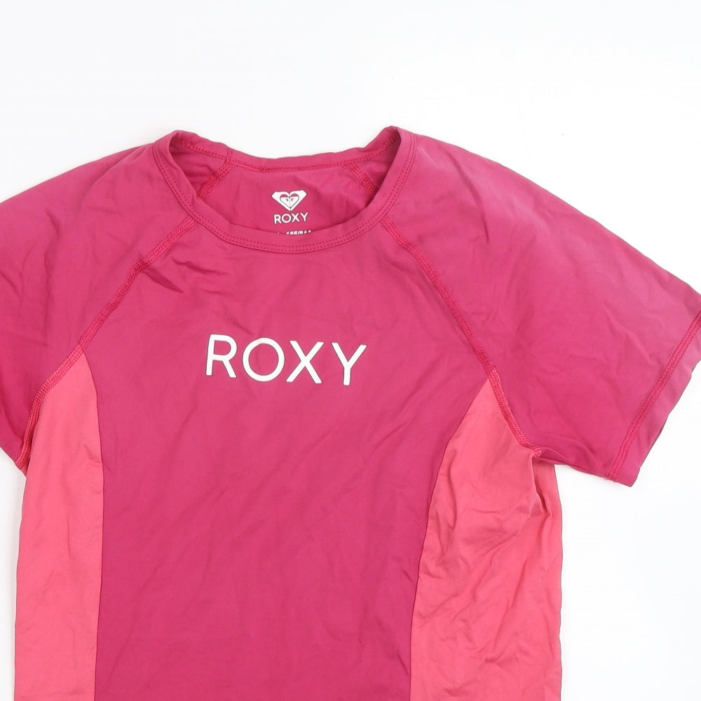 ROXY Womens Pink   Basic T-Shirt Size M