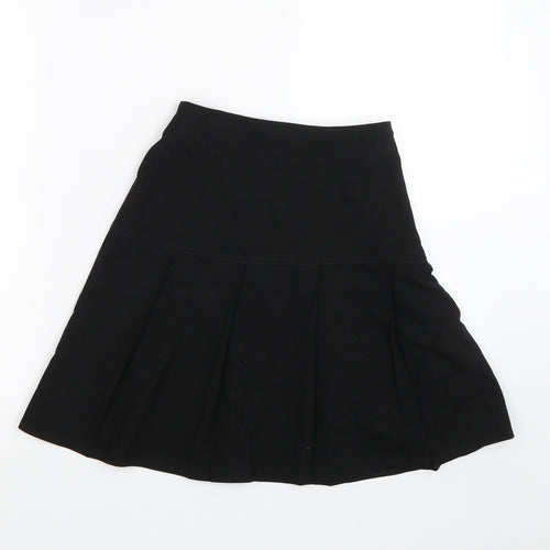 BHS Girls Black   Pleated Skirt Size 12 Years - School uniform