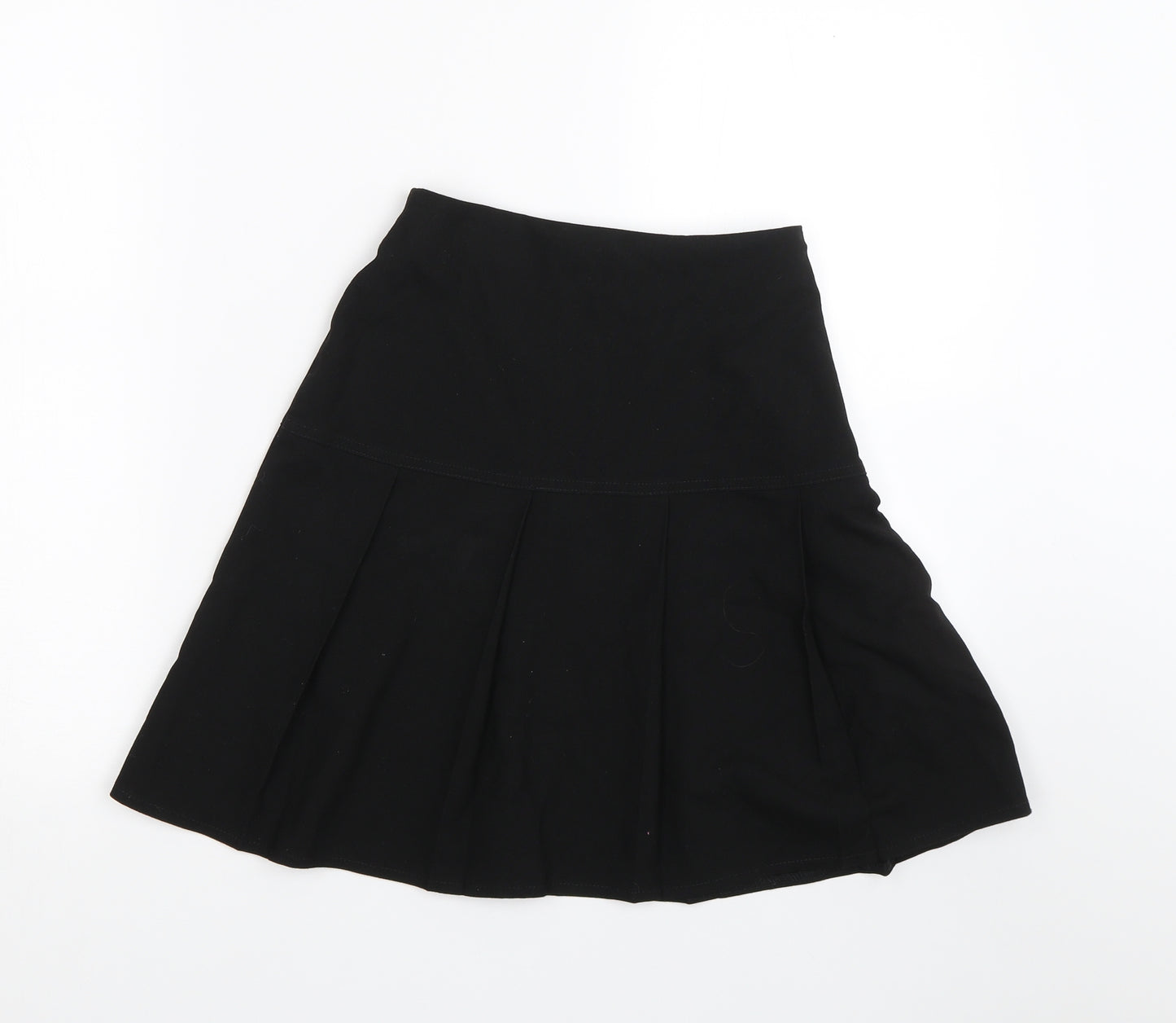BHS Girls Black   Pleated Skirt Size 12 Years - School uniform