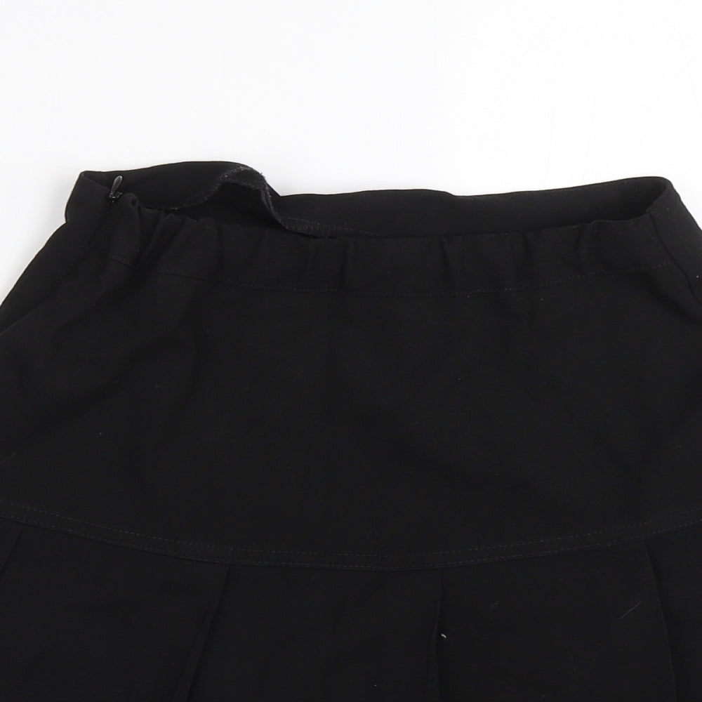 BHS Girls Black   Pleated Skirt Size 12 Years - School uniform